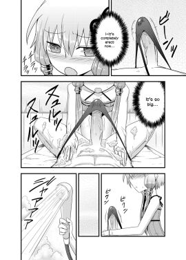 1boy 1girls anonymous_character anonymous_male balls big_penis blush blushing_at_partner boner breasts bulge comic dialogue disposal_thong double_ponytail english_text erection faceless_character faceless_male female flat_chest huge_cock kurakumo_nue large_penis lingerie male manga massage massage_parlor penis pink-haired_female pink_hair ponytail shower small_boobs small_breasts solo solo_female solo_focus story tagme text text_bubble thong vocaloid water yuzuki_yukari