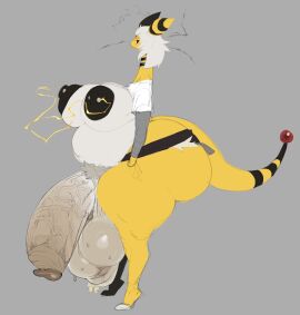 1futa 2d 2d_(artwork) 2d_artwork ampharos ass balls ballsack big_ass big_balls big_breasts big_butt big_penis big_tits booty_shorts breasts bubble_ass bubble_butt chubby chubby_belly clothes clothing foreskin futa_focus futanari hair ic0nmon intersex long_hair long_tail nipple_piercing nipples penis piercing pokemon pokemon_(species) pubes pubic_hair solo sweat sweatdrop sweating sweaty tail uncircumcised veiny_penis