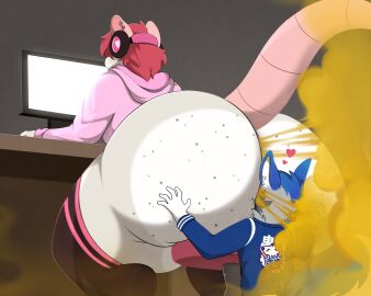 2boys 2d artist_request ass bare_ass big_ass big_butt face_in_ass facefart facesitting fart fart_cloud fart_fetish farting farting_in_face fat_ass fat_butt femboy furry furry_male furry_only gaming gay girly hand_on_ass headphones hearts_around_head hoodie huge_ass huge_butt male male/male male_fart male_only no_genitals no_sex nonhuman ollie_(possumassss) possum simple_background sitting_on_face sitting_on_person size_difference sniffing_ass sniffing_farts tail thick_tail thick_thighs thigh_highs yaoi yellow_fart yellow_fart_cloud