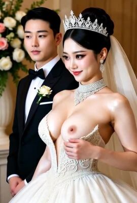 ai_generated animated asian big_breasts bride nipples realistic tagme topless video wedding_dress