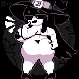 1girls :d ass ass_focus bikini black_eyes black_hair bubble_butt female_only huge_ass huge_breasts long_hair mabel_(octotron2000) micro_bikini mob_face octotron2000 original_character pinch pixel_art plump roblox roblox_avatar robloxian self_upload shoes shortstack skindentation smug solo solo_female thick_thighs thong white_body wide_hips witch witch_hat