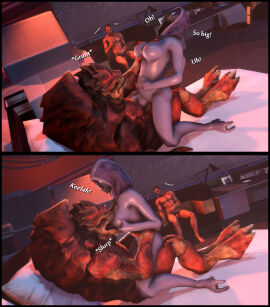 3d alcohol anthro_on_anthro athletic athletic_female breast_grab breast_lick breast_sucking breasts cheating comic comic_page commander_shepard completely_nude covered_face cowgirl_position cuckold cumflation drunk female flaccid flaccid_penis foab30 hand_on_belly hand_on_breast happy_sex hourglass_figure huge_breasts huge_cock humanoid interspecies krogan looking_pleasured male mass_effect moaning muscular muscular_male nude nude_male orgasm penis quarian sex sfm size_difference sleeping stomach_bulge tali'zorah_nar_rayya urdnot_wrex violet_skin
