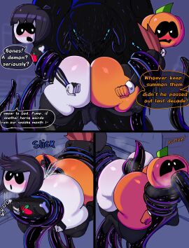 2boys 2femboys aged_up anal anal_insertion anal_penetration anal_sex ass big_ass big_butt big_thighs black_hair blush blushing bondage clothed clothed_male clothed_rape clothed_sex clothing english english_dialogue english_text fat_ass fat_butt femboy feminine_male gay halloween khadhunter7 lurker_(species) male moan moaning moaning_in_pleasure moans monster monster_rape oral oral_penetration oral_sex partly_clothed prowler_(khadhunter7) pump_(srpelo) skid_(srpelo) spooky_month stockings tentacle tentacle_grab tentacle_in_mouth tentacle_on_male tentacle_penetration tentacle_rape tentacle_sex tentacles_in_ass text trap