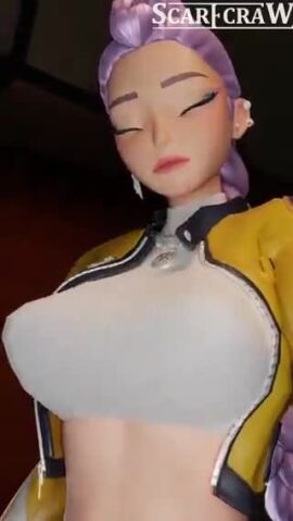 1futa 1futa1girl animated asian asian_female big_breasts blowjob breasts curvy female fortnite futa_on_female futanari korean_female kpop_demon_hunters mira_(kpop_demon_hunters) pink_hair purple_hair rumi_(kpop_demon_hunters) scarecraw tagme titjob unrealistic_proportions video
