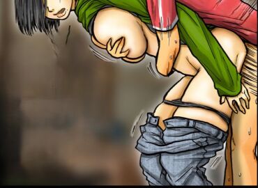 aggressive_humping aggressive_sex ass_ripple big_breasts bracing breasts breasts_grabbed_from_behind cheating_wife clapping_cheeks fast_thrusts female hidden_sex holding_onto_partner husband_around imminent_orgasm kuroneko_smith masked_sex_sounds muffled_moaning muffled_sounds obaa-san_no_karada_ga_kimochi_yosugiru_kara quickie raining risk_of_being_caught risk_of_discovery risky_sex rough_sex sneaky_sex speeding_up standing_doggystyle standing_sex stealth_sex trying_not_to_moan trying_to_be_quiet voluptuous_female