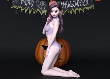 2025 3d bare_legs barefoot blue_eyes blue_hair breasts collar completely_nude cute disney disney_princess elsa_(frozen) feet feet_fetish feet_focus female female_only fetish foot_fetish foot_focus frozen_(film) halloween happy_halloween indoors laying_down legs legs_fetish lingerie lingerie_bra lingerie_only lingerie_panties long_hair long_legs looking_at_viewer medium_breasts naked navel nipples nsfw nude nude_female photoshoot pumpkin pumpkin_head purple_hair pussy small_breasts smile solo toes tommytinycat uncensored waifu