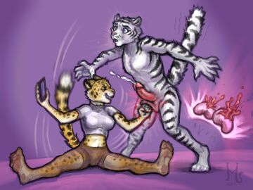 4:3 5_fingers anthro anthro_on_anthro ballbusting balls biped bodily_fluids breasts castration clothed clothing cock_and_ball_torture cock_and_balls_torture cum cumshot dipstick_tail duo ejaculation erection eyebrows felid feline female femdom fingers fur genital_fluids genital_mutilation genital_torture genitals glans gore hands-free hi_res humanoid_genitalia humanoid_penis interspecies lenexwants male male/female male_ryona mammal markings mutilation nude pantherine penis punch striped_body striped_fur stripes tail tail_markings tiger white_body white_fur
