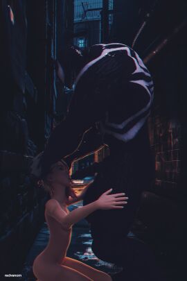 1boy 1girls 3d ahe_gao alley big_penis blonde_hair blowjob breasts breasts_out captured captured_heroine cum_in_mouth defeat defeated defeated_heroine defeated_superheroine domination eyebrow_piercing fellatio female female_focus femsub fit fit_female forced_oral gwen_stacy gwen_stacy_(spider-verse) hair heroine interspecies light-skinned_female light_skin male male_penetrating maledom marvel marvel_comics monster monster_cock monster_rape naked naked_female penis petite redvenom rough_sex sex shaved_side spider-gwen superhero superheroine symbiote venom venom_(marvel) villain