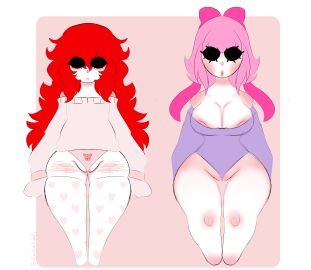 1boy 1girls absurd_res black_eyes brawl_stars chibi chibi_style completely_black_eyes cuntboy cuntboy/female digital_drawing draco_(brawl_stars) female femboy hi_res high_resolution highres ibispaintx intersex male male/female melodie_(brawl_stars) no_sex panties self_harm self_harm_scars self_upload sillywillydillydally size_comparison size_difference supercell what