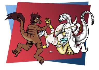 2_penises 3_fingers 3_toes 4_toes 5_fingers absurd_res animal_genitalia animal_penis anthro arm_grab ass big_tail black_stripes black_tongue blep blue_eyes bodily_fluids brown_body brown_feathers brown_hair brown_markings brown_stripes choker claws clothing clothing_aside collar crusch_lulu crying cum cum_drip cum_in_mouth cum_in_pussy cum_inside cum_on_back cum_on_body cum_on_face cum_on_ground cum_on_shoulder dewclaw dinosaur diphallia diphallism dominant dominant_male dripping dromaeosaurid ejaculation feathered_dinosaur feathered_scalie feathered_tail feathers feet fellatio female fingers flat_chested forced_oral frilly frilly_clothing frilly_gloves frilly_legwear frilly_lingerie frilly_panties frilly_stockings frilly_underwear gangbang genital_fluids genitals glistening glistening_clothing glistening_gloves glistening_handwear glistening_legwear glistening_panties glistening_stockings glistening_underwear gloves gold_clothing gold_gloves gold_leash gold_legwear gold_panties gold_stockings gold_underwear golden_clothes golden_collar grey_markings group group_sex hair handwear hemipenes hi_res holding_leash holding_object janek5 janek_(janek5) jewelry leash legwear lingerie lizard lizardman lizardman_(overlord) male male/female markings multi_genitalia multi_penis necklace nude nylon nylons oral overlord_(maruyama) panties panties_aside paws penile penis pink_markings pit_viper prehistoric_species pussy questionable_consent rattle_(anatomy) rattlesnake red_eyes reptile scales scalie sex sickle_claw simple_background snake snout spek_(spe) stockings striped_arms striped_body striped_legs striped_markings striped_tail stripes submissive submissive_female tail tail_markings tears teeth theropod threesome toe_claws toes tongue tongue_out translucent translucent_clothing translucent_legwear translucent_stockings trio underwear underwear_aside velociraptor viper white_body