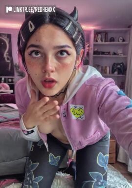 ahe_gao ahegao_face ai_assisted ai_generated clove_(valorant) redhenxx tagme tongue_out valorant video