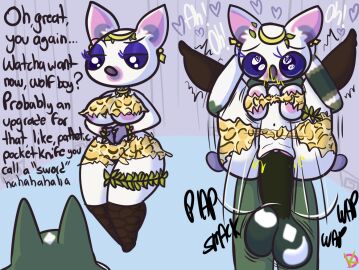 ahe_gao animal_crossing anthro anthro_only areola areola_slip ass balls big_balls big_penis bouncing_balls bouncing_breasts breast_play breasts bubble_ass bubble_butt canid canine canis clothing domestic_dog duo erect_nipples female full_nelson full_nelson_(legs_held) genitals great_fairy half-closed_eyes hands_behind_head heart_eyes heart_symbol huge_cock hyper hyper_genitalia hyper_penis instant_loss_2koma klutzatdusk link looking_pleasured male male/female mammal narrowed_eyes nintendo nipple_slip nipples penetration penis pussy questionable_consent serena_(animal_crossing) sex short_stack size_difference smug stomach_bulge the_legend_of_zelda thick_thighs titfuck_through_body titfuck_under_clothes titfuck_while_penetrating titjob torn_clothing twilight_princess unimpressed vaginal_penetration wide_hips wolf wolf_link wolf_link_(animal_crossing)