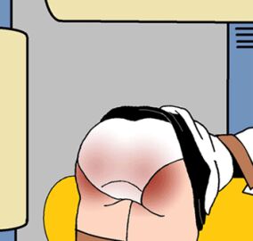 animated ass bent_over big_ass big_butt bubble_ass bubble_butt female female_only large_ass lita machine over_the_knee over_the_knee_spanking paddle paddling panties panties_down red_ass spank_marks spanking spanking_ass spanking_butt spanking_machine