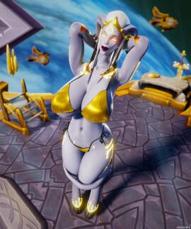 1girls 3d 3d_(artwork) abs ass big_ass big_breasts big_butt bikini bimbo bimbo_body bimbo_lips blizzard_entertainment breasts breasts_bigger_than_head bubble_ass bubble_butt busty curvaceous curves curvy curvy_body curvy_female curvy_figure curvy_hips draenei female female_focus female_only glowing_eyes gold_bikini gold_jewelry golden_eyes hooves horns horny horny_female in_space jewelry lightforged_draenei lightforged_draenei_female looking_at_another looking_at_partner looking_at_viewer looking_pleasured massive_breasts milf mommy mommy_kink naughty oc original_character pierced_nipples piercings posing posing_for_the_viewer raffle_prize ready_to_fuck red_lipstick seducing seduction seductive seductive_eyes seductive_gaze seductive_look seductive_mouth seductive_pose seductive_smile sensual smirk spaceship spaceship_interior taller_female tendrils thick_legs thick_lips thick_thighs thighs vinesenia warcraft white_hair white_skin world_of_warcraft wow xeraaya