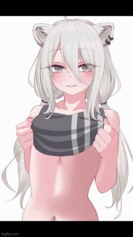 1girls 2d_animation 9:16 animal_ears animated big_areola bouncing_breasts breast_drop breasts cat_ears cat_girl eka_kinoko female grey_eyes hololive hololive_gen_5 hololive_japan huge_breasts jiggle jiggle_physics jiggling_breasts large_areolae letterbox light-skinned_female light_skin long_hair looking_at_viewer nipples presenting_breasts shishiro_botan simple_background titty_drop tongue tongue_out vertical_video virtual_youtuber white_background white_hair