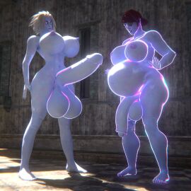 2futas 3d ass_expansion awoken balls balls_expansion balls_growth balls_growth_(enlargement) big_breasts big_penis blue_skin breast_expansion breast_growth breast_growth_(enlargement) breasts bungie destiny_(game) expansion futa_on_futa futa_only futanari genital_expansion genital_growth genital_growth_(enlargement) huge_cock intersex magic mara_sov penis penis_expansion penis_growth penis_growth_(enlargement) petra_venj qzk_forte thick_thighs white_hair wide_hips