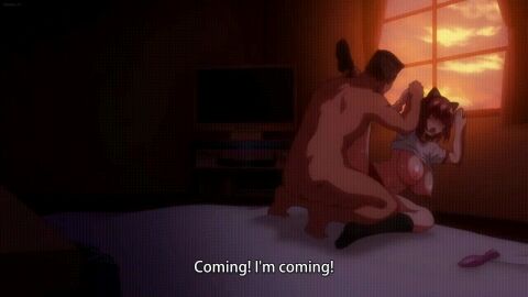 1boy 1girls age_difference ahe_gao akane_nanao akane_wa_tsumare_somerareru animated animated_gif areola areolae breasts breasts_out cat_ears cheating cheating_girlfriend coach_tougou_(akane_wa_tsumare_somerareru) evening functionally_nude functionally_nude_female gym_uniform looking_pleasured netorare night nipples ntr older_male older_male_and_younger_female red_hair school_uniform sex socks takeda_hiromitsu tongue tongue_out younger_female