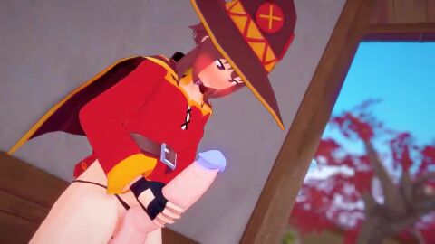 aqua_(konosuba) drtarnished futa_on_female kono_subarashii_sekai_ni_shukufuku_wo! light-skinned_female light-skinned_futanari megumin tagme video