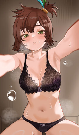 1girls almost_naked almost_nude arm_support armpit armpit_crease armpit_peek armpits bare_armpits bare_arms bare_belly bare_chest bare_hands bare_hips bare_legs bare_midriff bare_navel bare_shoulders bare_skin bare_thighs belly belly_button blaack_bra blaack_panties blaack_underwear blush blush_face blush_lines blushed_face blushing_at_viewer blushing_face blushing_female bra breasts brown-haired_female brown_background brown_eyebrows brown_hair busty busty_female cleavage collarbone dark_background dot_nose embarrassed embarrassed_exposed_female embarrassed_expression embarrassed_female embarrassed_underwear_female exposed exposed_armpits exposed_arms exposed_belly exposed_legs exposed_midriff exposed_shoulders exposed_thighs eyebrows_visible_through_hair female female_only frilled_bra frilled_panties frilled_underwear green-eyed_female green_eyes groin hair_between_eyes hairless_armpits half_naked half_nude high_resolution highres indoor indoor_nudity indoors lace-trimmed_bra lace-trimmed_panties lace_bra lace_panties lace_underwear laced_bra laced_panties laced_underwear lean_figure legs light-skined_female light-skinned_female light_skin looking_at_viewer looking_down looking_down_at_viewer medium_breasts medium_hair naked naked_female nan_(tales) narrow_waist navel nude nude_female nudity open_mouth panties parted_lips pussy ribbon_bra ribbon_panties shaved_armpits short_hair shoulders slender_body slender_waist slim_female slim_waist smooth_armpits solo sweat sweatdrop sweating sweaty sweaty_armpit sweaty_armpits sweaty_body sweaty_breasts sweaty_legs sweaty_thighs tales_of_(series) tales_of_vesperia thick_thighs thigh_gap thighs thin_waist underwear upper_body v-line zd_(pixiv6210083)