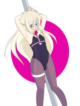 1boy adult alisananar blonde_hair clothed elf_femboy femboy male oc original original_character rabbit_hole_(cosplay) rabbit_hole_(deco*27/caststation) rabbit_hole_(vocaloid) solo trap