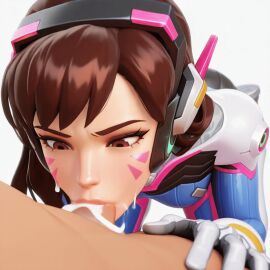 (overwatch) 1boy, 1girl, :>=, ahegao_ai ai_animation ai_generated animated animation background, bangs, bed blowjob bodysuit, brown clothed d.va eyes, facepaint, facial fellatio, female focus, gloves, hair, headphones, hetero, kneeling, lips, long male, mark, markings, navel, nude nude, oral, overwatch overwatch_2 penis, pilot sheet, simple solo suit, sweat, swept testicles, uncensored, whisker white