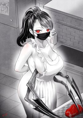 apron female kivonotbabu looking_at_viewer milf monster_girl older_female original