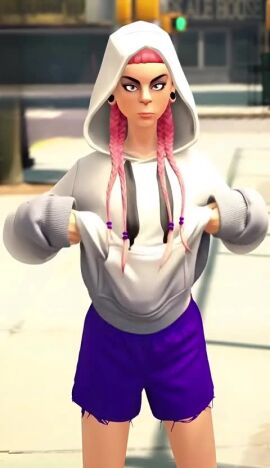 3on3freestyle ai_assisted ai_generated breasts cindy flashing flashing_breasts pink_hair tagme titty_drop video