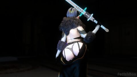 3d ass female fetishbox legs nier nier:_automata solo yorha_2b