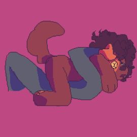 ambiguous_gender animated anthro dog_plushie faceless_character faceless_male furry humanoid lying male male/male null on_back pixel_(artwork) pixel_animation pixel_art plushie plushophilia teddy_bear urfavvpuppy