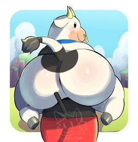absurd_res ambiguous_gender anthro anus ass big_ass big_butt bovid bovine cattle cloud cow_(mario) digital_media_(artwork) hi_res hooves horn just_a_cow landscape mammal mario_(series) mario_bros mario_kart mario_kart_world moo_moo_(mario) moo_moo_meadows_cow motorcycle mountain nintendo overweight overweight_anthro ring samirachuni simple_eyes solo super_mario_bros. tail tail_tuft thick_thighs tuft vehicle