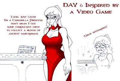 ass breasts choker classy comedy comic earrings elegant elegant_dress evening_dress evening_gown female funny galejro large_ass large_breasts leaning_back line_art long_hair mia_(galejro) neutral_expression red_clothing red_dress table vampire vampire_girl white_hair