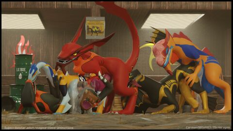 16:9 anal anal_sex animal_genitalia animal_penis ass balls beau_(disambiguation) big_penis blender_(artwork) blender_cycles bodily_fluids cum cum_in_ass cum_inside cum_on_penis digital_media_(artwork) dragon dragon_booster ejaculation equine_genitalia equine_penis erection fracshun_(dragon_booster) french_kissing frottage genital_fluids genitals group group_sex hi_res huge_cock hybrid_genitalia hybrid_penis hyper hyper_genitalia hyper_penis kissing knot knotted_equine_penis knotted_penis magnuss_ignatius male male/male messy messy_sex mythological_creature mythological_scalie mythology oral orgasm orgy penetration penile penis penises_touching prehensile_penis prehensile_tongue propheci scalie sex tongue vein veiny_penis widescreen wyldfyr