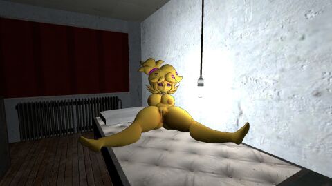 1girls 3d 3d_(artwork) ass barefoot big_ass big_breasts big_butt big_thighs breasts chica_(cally3d) chica_(fnaf) chiku chiku_(cryptia) completely_nude cute female female_only five_nights_at_freddy's fredina's_nightclub full_body garry's_mod happy legs_apart legs_spread naked naked_female nude nude_female pussy ready_to_fuck sitting sitting_on_bed smile smiling_at_viewer smirk smirking_at_viewer solo solo_female spread_legs