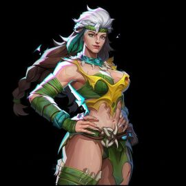 big_ass big_breasts cameltoe female female_only marvel marvel_rivals rogue_(marvel_rivals) rogue_(x-men) side_pussy thick_thighs voluptuous