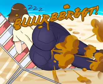 ass_focus beach beach_background beach_chair big_ass brap butt canonical_scene fart fart_fetish farting fat_ass funny jeans mii mrtomato8224 sleep_farting sleeping thick_ass tomodachi_life tomodachi_life:_living_the_dream wet_fart