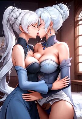 2girls adult_and_teenager age_difference ai_generated animated civitai couple hailuoai height_difference incest inminent_sex kissing mature_female mikey-rg97 no_sound rooster_teeth rwby shorter_than_30_seconds sister_and_sister sisters tagme teenager video weiss_schnee winter_schnee yuri