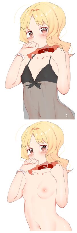 breasts collar diabolik_lovers female komori_yui lingerie small_breasts