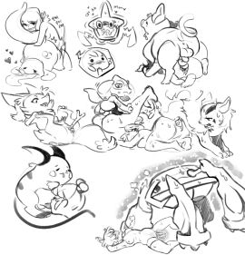 ambiguous_gender ambiguous_penetration anal anal_sex animal_genitalia animal_penis anus arthropod aura backsack balls ballsack blush bodily_fluids bound braixen breast_squish breasts canid canine canine_genitalia canine_penis chibi closed_eyes crab crustacean cum decapoda drooling duo feet female feral foot_grab fox fur generation_1_pokemon generation_3_pokemon generation_4_pokemon generation_6_pokemon genital_fluids genitals group group_sex grumpig hair human humping internal knot knotting lickitung long_tongue lying magnetism malacostracan male male/female male_penetrated male_pokemon/female_human mammal marine metagross mightyena monochrome nintendo nipples object_in_ass on_front open_mouth oral orgy pegging pegging_beast penetration penis pokedex pokemon pokemon_(species) pokephilia porcine_penis pussy raichu riolu rodent rotom rotom_pokedex saliva scales scalie screen screen_face sex sex_toy sex_toy_in_ass sex_toy_insertion sex_toy_penetration size_difference speech_bubble spiral_penis squish stick strap-on strapon sweat telekinesis tongue tongue_out toying_partner trainer-liviann wand