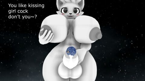 1futa 3d :3 animal_ears animal_nose balls black_eyes blush body_fur boykisser breasts completely_nude cowboy_shot cum earth_(planet) english_text erection facial_mark female furry furry_female futa_only futakisser futanari giant giantess girlkisser grabbing_own_breast happy huge_breasts intersex large_areolae looking_at_viewer masturbation meme navel nilfkana nipples nude open_mouth penis personification planet silly_cat_(mauzymice) smile snout sole_futa solo space standing star_(sky) stomach straight-on talking testicles thick_thighs thighs what