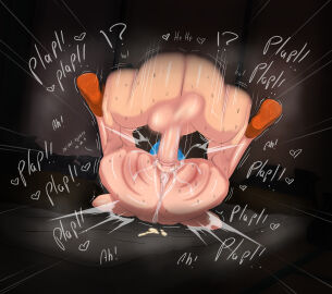 1boy 1girls 3d absurd_res absurdres anus ass balls blue_hair blush bulma_briefs bulma_briefs_(gt_saga) cheating cheating_wife cum dialogue dragon_ball dragon_ball_gt english_text female flexing footwear hi_res high_resolution highres legs_up male married_female mating_press mature mature_female milf motion_blur netorare ntr oolong penetration penis pig pussy pussy_juice sex shoes size_difference spread_legs steam steaming_body sweat sweatdrop testicles text uncensored vaginal_penetration vyrus_smith wet