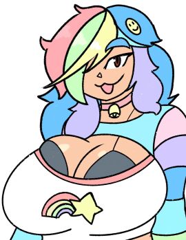 big_breasts breasts busty_male cleavage female finley_(theycallhimcake) huge_breasts male male_with_breasts pokelolo tagme