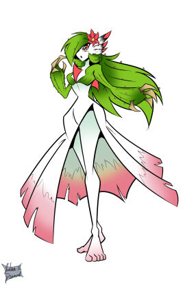 alternate_color_scheme cactus gardevoir nintendo pokemon pokemon_(species)