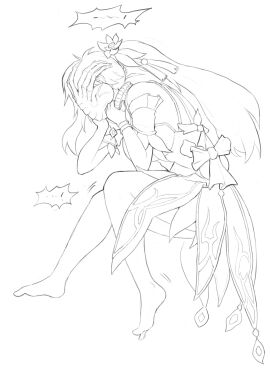 ...! 1girls alien_(franchise) clothed_sex clothing facehugger female gloves guinaifen_(honkai:_star_rail) honkai:_star_rail interspecies knees_together_feet_apart legs_together long_hair monochrome oral penetration purgatorynomad qsxwaz12 resisting size_difference struggling