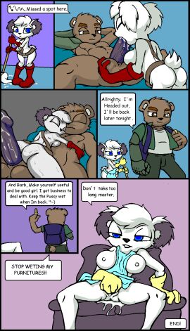 2016 anthro apron archie_comics backpack barby_koala bear belt black_nose blue_apron blue_clothing blue_eyes bodily_fluids boots bottomwear breasts brown_belt brown_body brown_ears brown_eyes brown_fur brown_tail cleaning cleaning_tool closed_eyes clothed clothing comic cum cum_in_mouth cum_in_pussy cum_inside cum_on_ground cybernetic_arm cybernetic_limb cybernetics cyborg dialogue digital_media_(artwork) duo ejaculation english_text fellatio female finger_fuck fingering fingering_self footwear frenum_ladder frenum_piercing fur genital_fluids genital_piercing genitals gloves green_bottomwear green_clothing green_pants green_shirt green_topwear grey_ears hair half-closed_eyes handwear hi_res holding_cleaning_tool holding_mop holding_object interspecies koala ladder_piercing leaking leaking_cum leaking_pussy looking_pleasured lying lying_on_another machine male male/female mammal marsupial masturbation mop mopping narrowed_eyes nipples nude on_back on_front oral orgasm pants penile penis penis_in_mouth penis_piercing piercing pussy raised_finger red_boots red_clothing red_footwear red_gloves red_handwear red_shoes ring ring_(jewelry) sega sex shirt shoes short_tail sitting size_difference small_breasts smile sonic_(series) sonic_the_hedgehog_(archie) sonic_the_hedgehog_(comics) sonic_the_hedgehog_(series) spread_legs spreading t-shirt tail terrenslks text the_end topwear vaginal_fluids vaginal_masturbation vaginal_penetration vombatiform white_body white_clothing white_fur white_hair white_nipples white_shirt white_t-shirt white_tail white_topwear yellow_clothing yellow_gloves yellow_handwear