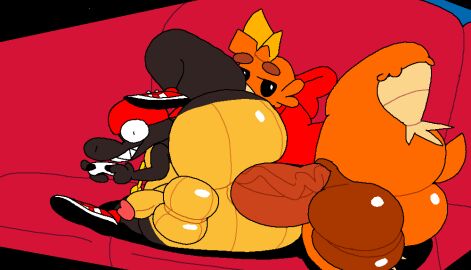 animated avian bfad big_ass duggie_(sml) gay male penetration racist_caricature reptile scalie sml superiorfox supermariologan thysvid torchic torchy