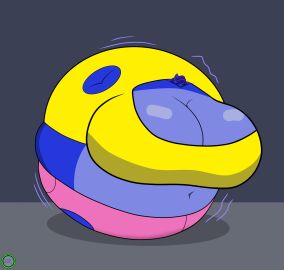 big_breasts blueberry_inflation breasts cleavage female furry huge_breasts inflation spherical_inflation tagme thick_thighs wide_hips zerofox354