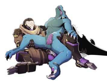 2022 anal anal_orgasm anal_sex animal_genitalia anthro ass balls bare bared_teeth belly belly_squish blizzard_entertainment blue_body bodily_fluids breath clawed_fingers claws clothed clothed/nude clothed_sex clothing couple_sex cum cum_drip cum_in_ass cum_inside cum_on_penis cumshot curling_toes digital_drawing_(artwork) digital_media_(artwork) digitigrade dragon dripping duo duo_focus ejaculation emotional emotionless explicit feet finger_claws front_view full-length_portrait genital_fluids genitals gripping_arms group heart_eyes heart_symbol hi_res holding_another holding_leg holding_leg_up holding_side holding_thigh humanoid leaning leaning_backward leaning_on_another legwear looking_at_another looking_at_genitalia looking_at_partner looking_at_penis looking_pleasured looking_up lying lying_on_another lying_on_partner machine male male/male male_penetrated male_penetrating male_penetrating_anthro male_penetrating_male markings muscular muscular_anthro muscular_male muscular_thighs mythological_creature mythological_scalie mythology najti nude nude_anthro nude_male omnic on_back on_lap orgasm overwatch overwatch_2 panting pawpads pecs penetration penis pleased_expression portrait purple_pawpads purple_penis ramattra relaxed_expression reptile robot robot_humanoid robot_penetrating robot_penetrating_anthro robot_penis robotic robotic_arm robotic_leg scale_markings scales scalie seductive sex shaded shaking shaking_legs shaking_orgasm sheath shivering sitting sitting_on_another sitting_on_ground sitting_on_lap spikes spread_legs spreading squish teeth_showing thigh_highs thigh_squish toe_claws toes toes_pointed_inward tongue tongue_out toony toony_eyes