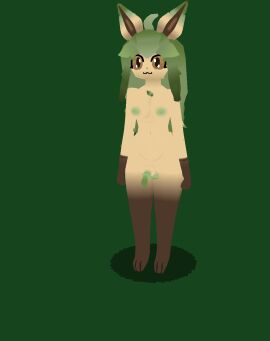 3d 3d_animation 3d_model animated big_breasts big_thighs bouncing bouncing_breasts breast_expansion breast_growth breasts breasts_bigger_than_head breasts_out fallen_down falling female female_focus female_only furry furry_female furry_futa furry_only futa_only futanari green_fur green_hair growing growth hip_expansion hips intersex jiggle jiggling jiggling_breasts large_breasts leafeon looking_at_viewer low_poly lowpoly nikkibox penis penis_growth penis_growth_(enlargement) pokemon pokemon_(species) sitting surprised surprised_expression surprised_face thicc_thighs thick thick_legs thick_thighs thigh_expansion thighs wide_hips
