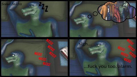 3d alarm_clock alien anthro balls balls_fondling bed blue_body breasts clock closed_eyes comic dancing delta_(scaleddelta) digital_media_(artwork) dream female fish fondling furniture genitals green_body group hand_on_chest hand_on_penis handjob hi_res lizard male male/female male/male marine multicolored_body nightstand nipples nude orange_body penile penis pillow pink_body pupils pussy reptile scaleddelta scalie sex shark sleeping slit_pupils snake source_filmmaker_(artwork) star_wars teeth text togruta twi'lek two-tone_body waking_up yellow_eyes