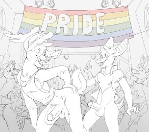 anthro antlers ass balls bat bat_ears bat_tail big_breasts bottomless bottomless_anthro bottomless_male bottomwear breasts brother brother_(lore) brother_and_sister_(lore) brothers_(lore) canid canine canis clothed clothing deer desert_bat digital_media_(artwork) erection female flag flag_(object) frag_(furfragged) fur furfragged genitals grope group hi_res horn humanoid_genitalia humanoid_penis incest_(lore) lgbt_pride lgbt_pride_month liberty_(furfragged) male male/female male/male mammal membrane_(anatomy) miniskirt monochrome nipples nude nude_anthro nude_female nude_male open_mouth party penis presenting presenting_hindquarters pride_color_flag pride_colors rainbow_pride_colors shirt sibling_(lore) sino_(furfragged) sister_(lore) six-stripe_rainbow_pride_colors skirt smile tail tank_top topwear turo_of_akesh wingless_bat